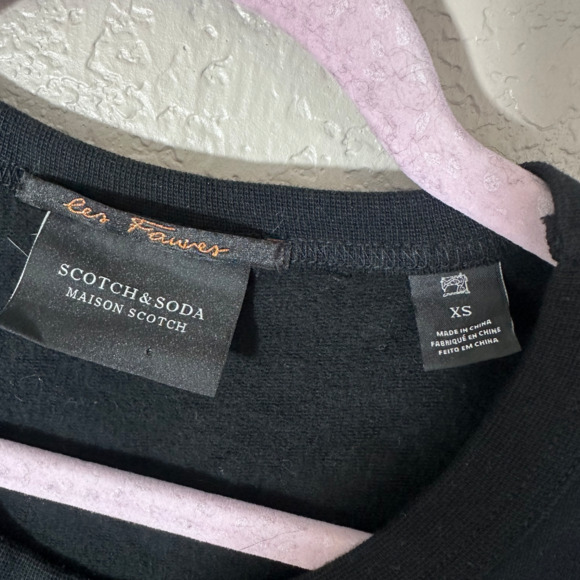 Scotch & Soda Black Pullover Midi Sweater Dress - Picture 4 of 7